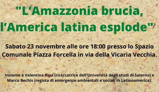 L’Amazzonia brucia, l’America esplode: conversazione con Marco Bechis