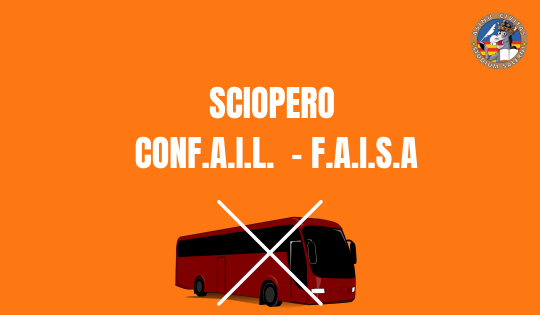 Trasporti: sciopero CONF.A.I.L – F.A.I.S.A